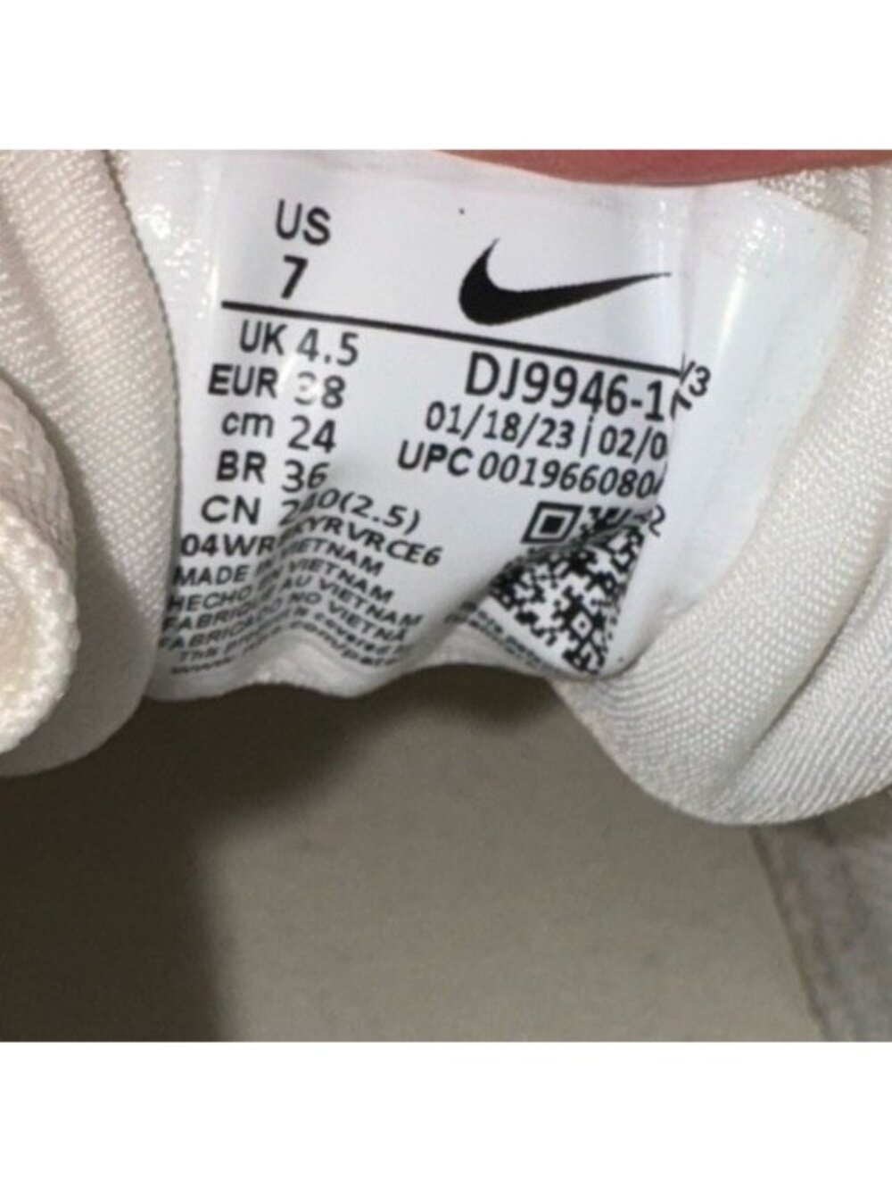 NIKE AIR FORCE 1 PLT.AF.ORM Women's Size 7 Low Pale Ivory (DJ9946 107) - Picture 7 of 8